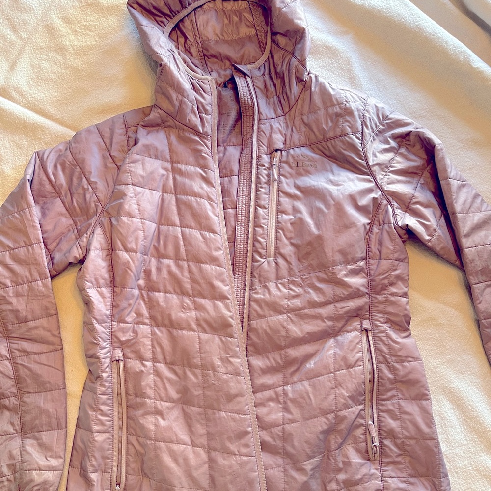 LL Bean lilac, lightweight, winter coat